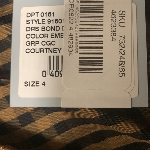 NWT ANTONIO MELANI x Courtney Grow Bond Gingham Print Flutter Hem Midi Dress - Picture 14 of 15